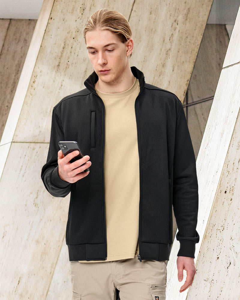 JK57 - JACQUARD FLEECE BOMBER JACKET