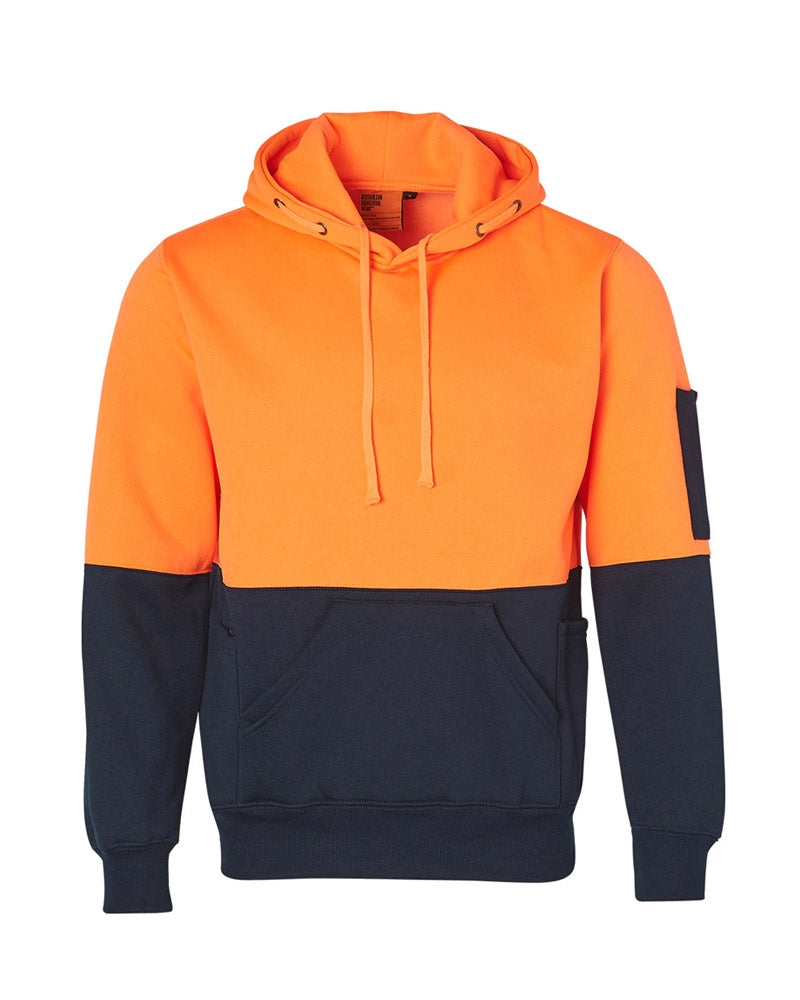 SW38 HI-VIS TWO TONE FLEECY HOODIE UNISEX