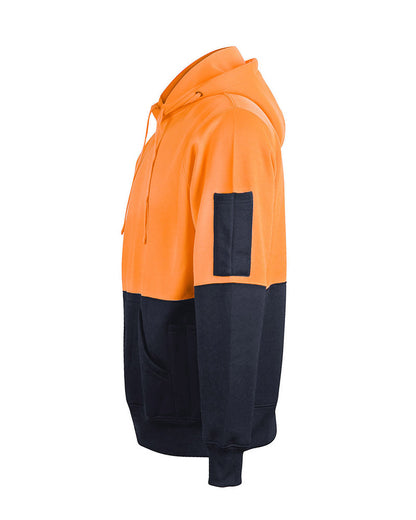 SW38 HI-VIS TWO TONE FLEECY HOODIE UNISEX