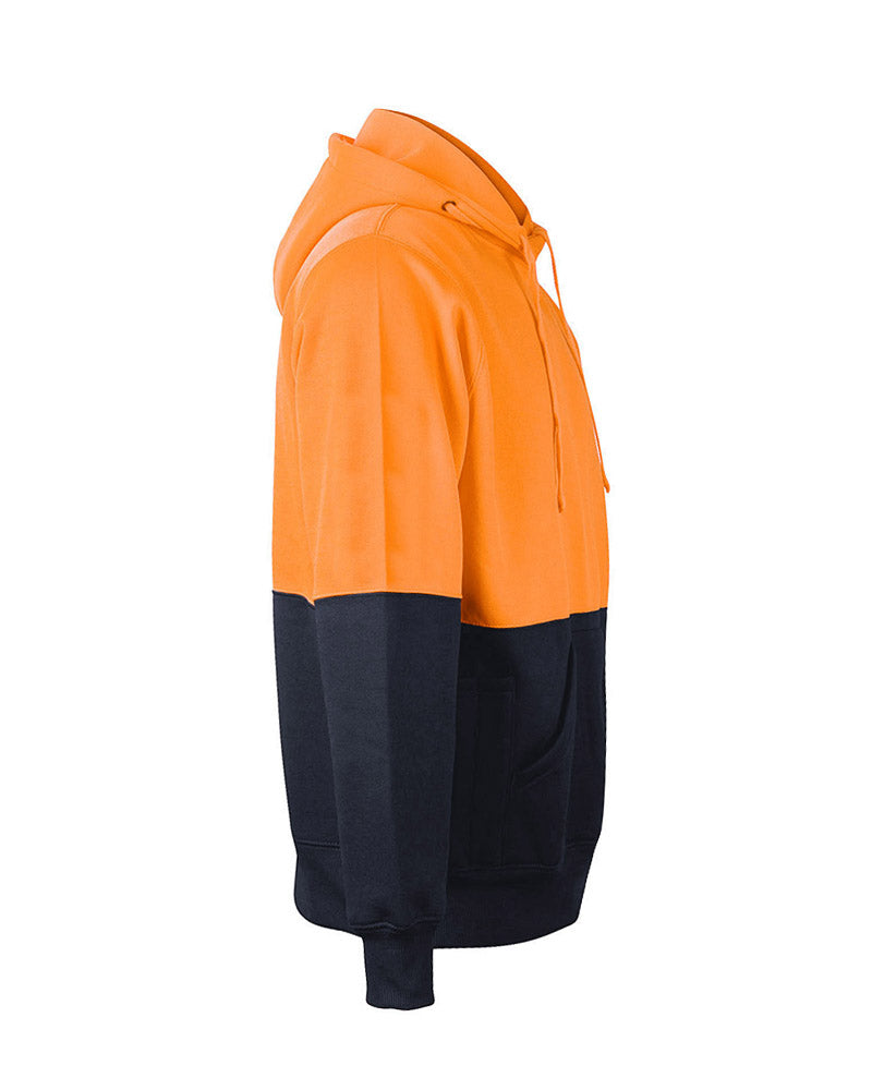 SW38 HI-VIS TWO TONE FLEECY HOODIE UNISEX